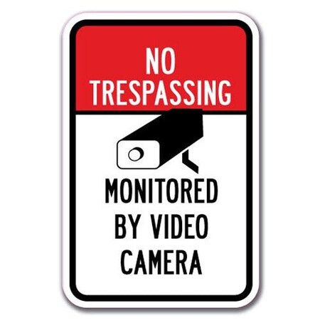 Signmission Safety Sign, 12 in Height, Aluminum, No Tres - No Tres Monit A-1218 No Tres - No Tres Monit